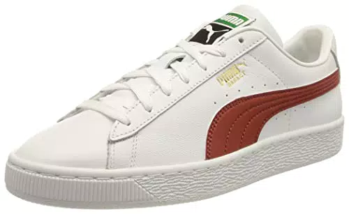 PUMA Basket Classic XXIcarpe da Ginnastica, Uomo, Puma White/Chili Oil
