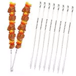 Quantity Spiedini Acciaio Inox per Barbecue 10pcs 38cm Spiedi per Barbecue