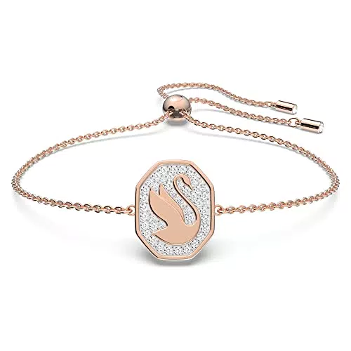Swarovski Signum Bracciale a Catena Morbida, Placcato in Tonalità Oro Rosa
