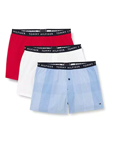 Tommy Hilfiger 3p Tessuto Boxer Stampa Pantaloncino