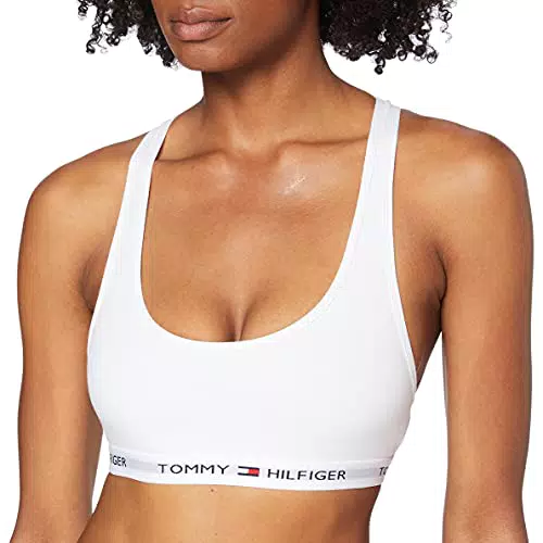 Tommy Hilfiger Bralette, Reggiseno Donna, Bianco, L
