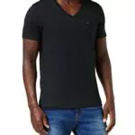 Tommy Jeans Original V-Neck Tee Maglietta, Nero