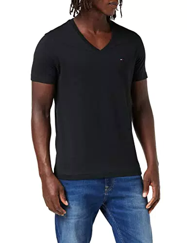 Tommy Jeans Original V-Neck Tee Maglietta, Nero