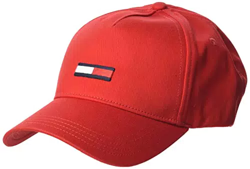 Tommy Jeans TJW Flag cap Coperchio, Cremisi Profondi