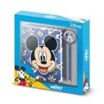 Topolino Grins-Confezione Regalo con Taccuino e Matita Fashion