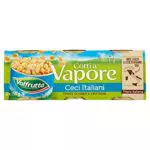 Valfrutta Ceci Italiani Cotti a Vapore, 3 x 150g