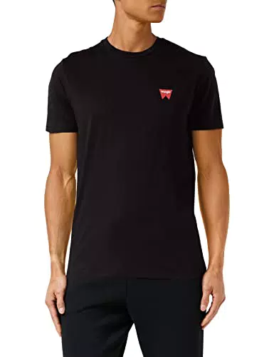 Wrangler Sign off Tee T-Shirt, Black 301