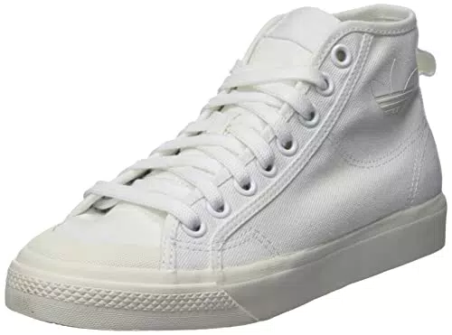 adidas Nizza Hi, Scarpe da Ginnastica Basse Uomo, Bianco/Bianco/Bianco