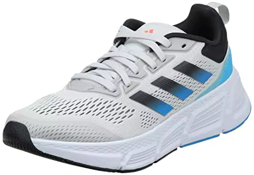 adidas Questarcarpe da Ginnastica Basse Uomo, Grigio Uno/Nucleo Nero/Grigio Tre
