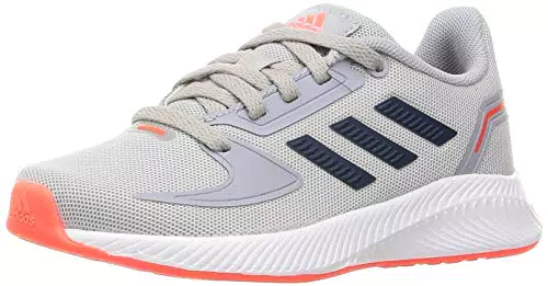 adidas RUNFALCON 2.0 K, Scarpe da Corsa, Grey Two/Crew Navy/Halo Silver