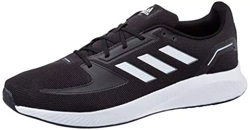 adidas Runfalcon 2.0carpe da Jogging Uomo, Nucleo Nero/Bianco/Grigio Sei