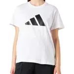 adidas W Fi 3B Tee, T-Shirt Donna, White, S