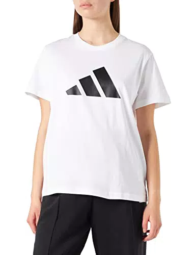 adidas W Fi 3B Tee, T-Shirt Donna, White, S