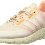 adidas ZX 1K Boost W, Scarpe da Ginnastica Donna, Wonder White/Wonder White/Acid Orange