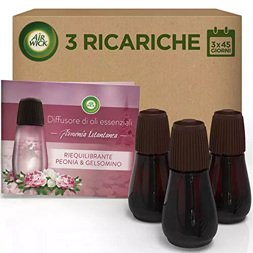 Airwick Ricariche per Diffusore di Oli Essenziali Armonia Istantanea