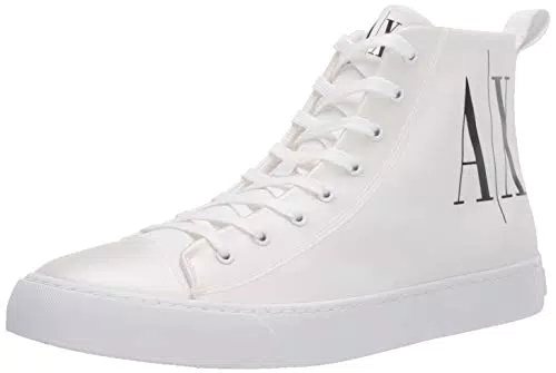 ARMANI EXCHANGE High Top Cotton Sneakers, Sneaker a Collo Alto Uomo