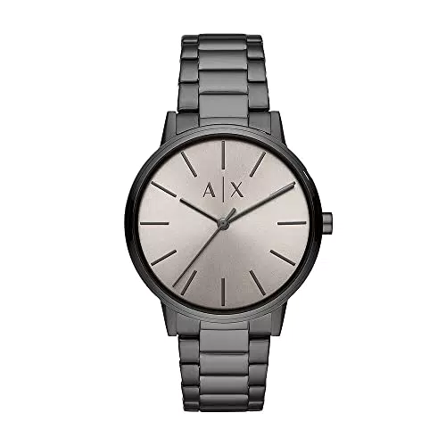 Armani Exchange Orologio da Uomo a Tre Lancette in Acciaio Inossidabile