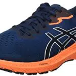 ASICS Gt-1000 11, Scarpe da Ginnastica Basse Uomo, Blu Francese/Arancio Shocking