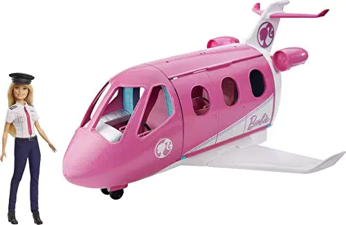 Barbie Aereo dei Sogni con Pilota, Playset con Veicolo e Bambola Bionda Inclusa