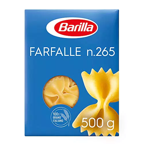 Barilla Pasta Farfalle N.265, Pasta Corta di Semola di Grano Duro 100% Italiano Selezionato