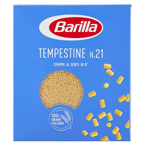 Barilla Pasta Tempestine N.21, Pastina di Semola di Grano Duro 100% Italiano Selezionato