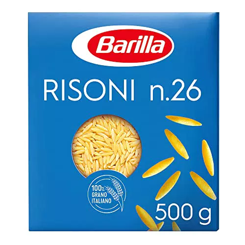 Barilla Pastina Risoni n. 26, Pasta di Semola di Grano Duro 100% Italiano