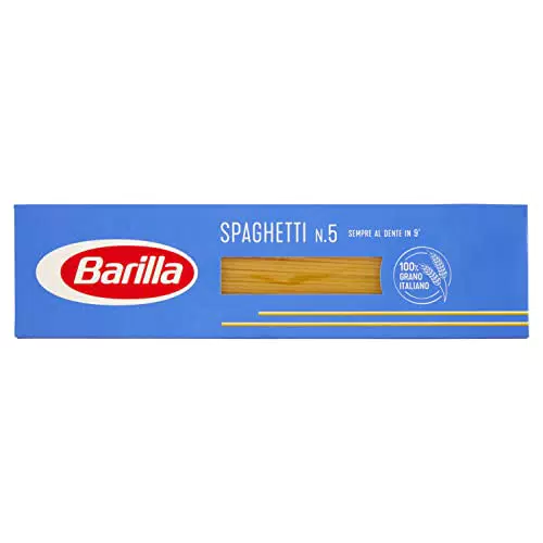 Barilla Spaghetti N.5 di Semola di Grano Duro 100% Italiano Selezionato