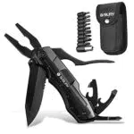 BIBURY Coltello Multiuso 5 in 1 Tascabile Multifunzione in Acciaio Inossidabile