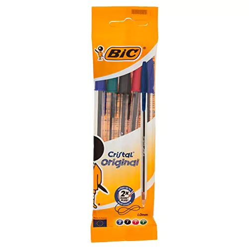 BIC Penne a Sfera, Cristal Original, Colori Assortiti