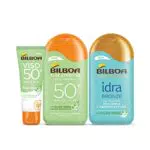 Bilboa, Kit Protezione Solare Pelli Sensibili con Aloe Vera SPF 50+atte Solare SPF 50+ 200ml