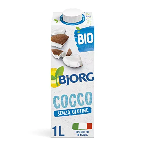 BJORG Bevanda Biologica Latte di Cocco, 100% Ingredienti Vegetale, 1L