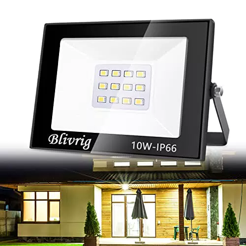 Blivrig Faretto LED da Esterno 10W, 1000LM Faro LED Esterno