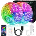 Bonve Pet 12M Bluetooth Striscia LED Musicale 5050 RGBuci Led Strisce LED Adesive con 40 Tasti