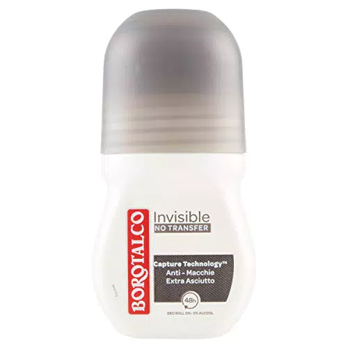 Borotalco, Deodorante Roll On Invisible, Anti Macchie