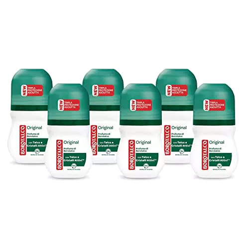 Borotalco, Deodorante Roll-On Original con Microtalco