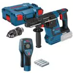 Bosch Professional Martello Perforatore a Batteria GBH 18V-26 F + Bosch Professional Rilevatore D-tect 120