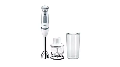Braun Minipimer MultiQuick 5 Vario MQ5220WH Frullatore ad Immersione, 21 velocità, bianco