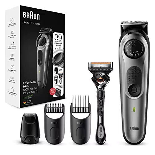 Braun Regolabarba Uomo E Rasoio Elettrico Barba Con 3 Accessori Inclusi