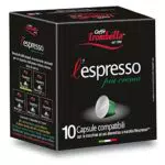 Caffè Trombetta L'Espresso, Capsule Compatibili Nespresso, Più Crema - 10 Capsule