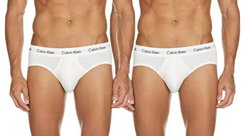 Calvin Klein 3p Hip Brief Slip, Bianca Uomo