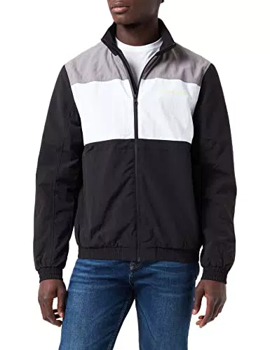 Calvin Klein Jeans Bold Colorblock Jacket Giacca, CK Nero