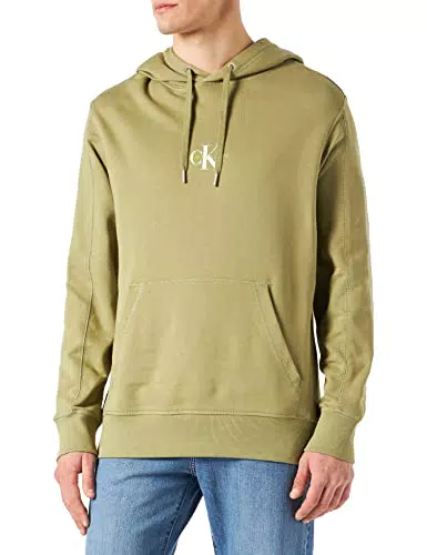 Calvin Klein Jeans Felpa con Cappuccio con Logo monogramma