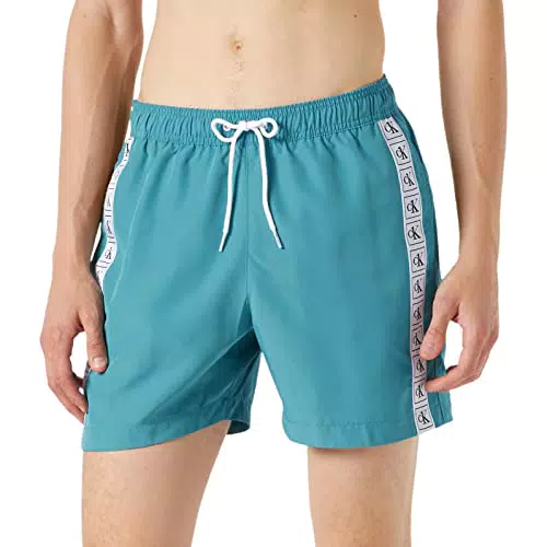Calvin Klein Medium Drawstring KM0KM00715 Shorts, Caspian Teal