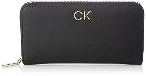 Calvin Klein Re-Lock Portafoglio, Donna, CK Black, Taglia Unica