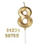 Candeline compleanno numeri 0 1 2 3 4 5 6 7 8 9 anno candeline compleanno scintillanti candela anni particolari 8