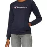 Champion Classic Logo Crewneck Sweatshirt, Felpa, Donna
