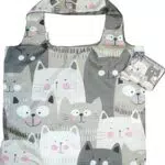 Chilino - Borsa Pieghevole a Forma di Gatto, 47 x 41 cm