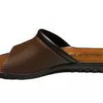 Ciabatta Uomo in Pelle Fascia Con Sottopiede in Cuoio Rigenerato Made in Italy Articolo 690