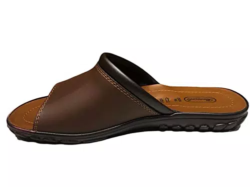 Ciabatta Uomo in Pelle Fascia Con Sottopiede in Cuoio Rigenerato Made in Italy Articolo 690