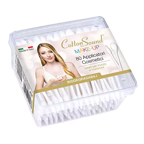 COTTON SOUND GOLD MAKE UP Applicatori Cosmetici Cotonati 80 Pezzi